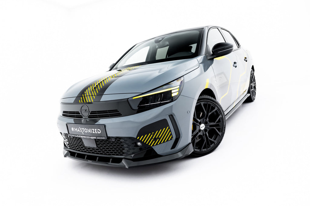 Prelungire splitter bara fata Opel Corsa F Facelift (Mk6 Facelift) 2023- v3 - Maxton Design