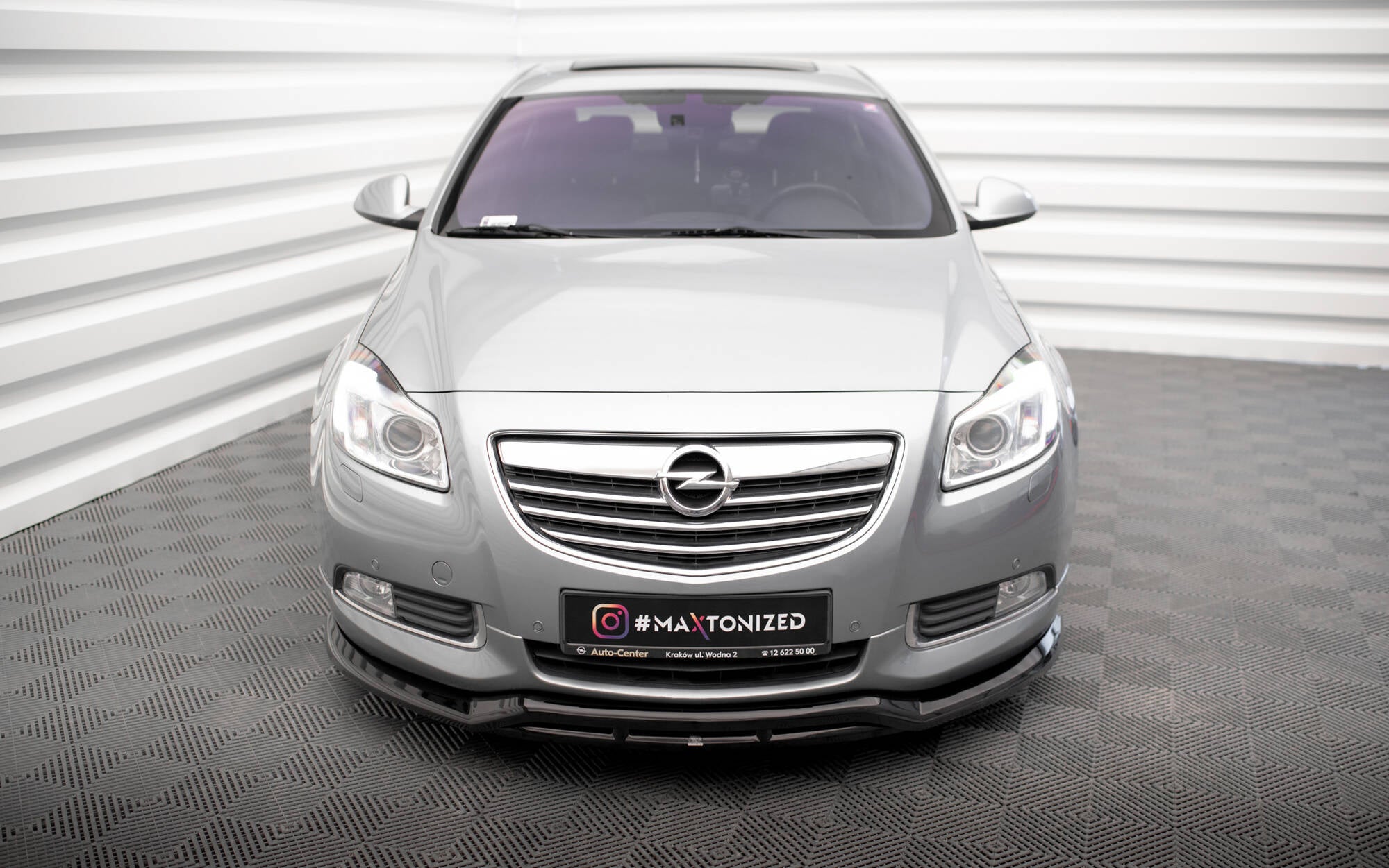 Prelungire splitter bara fata Opel Insignia OPC-Line Mk1 2008-2013 v9 - Maxton Design