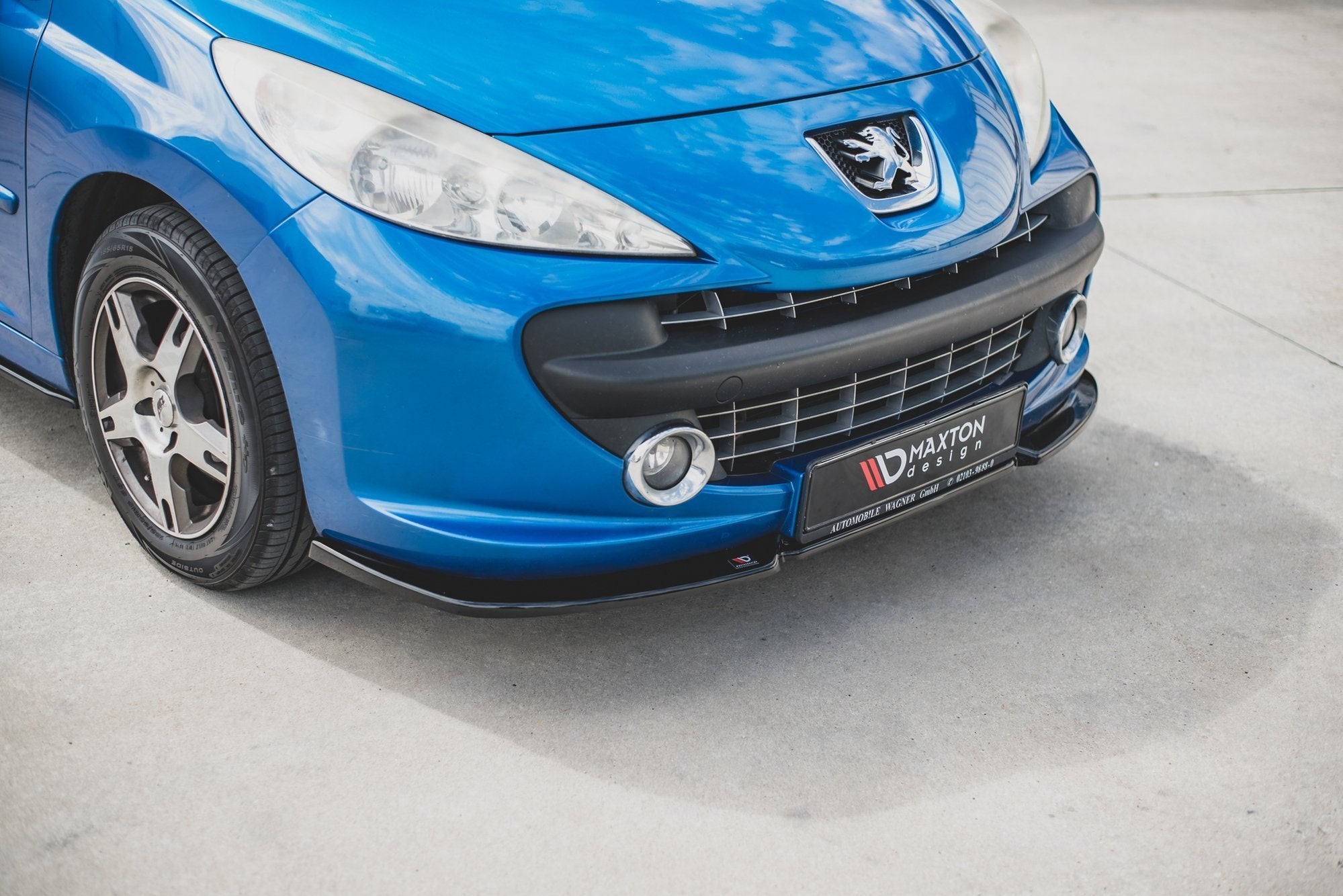 Prelungire splitter bara fata Peugeot 207 Sport 2006-2009 v2 - Maxton Design