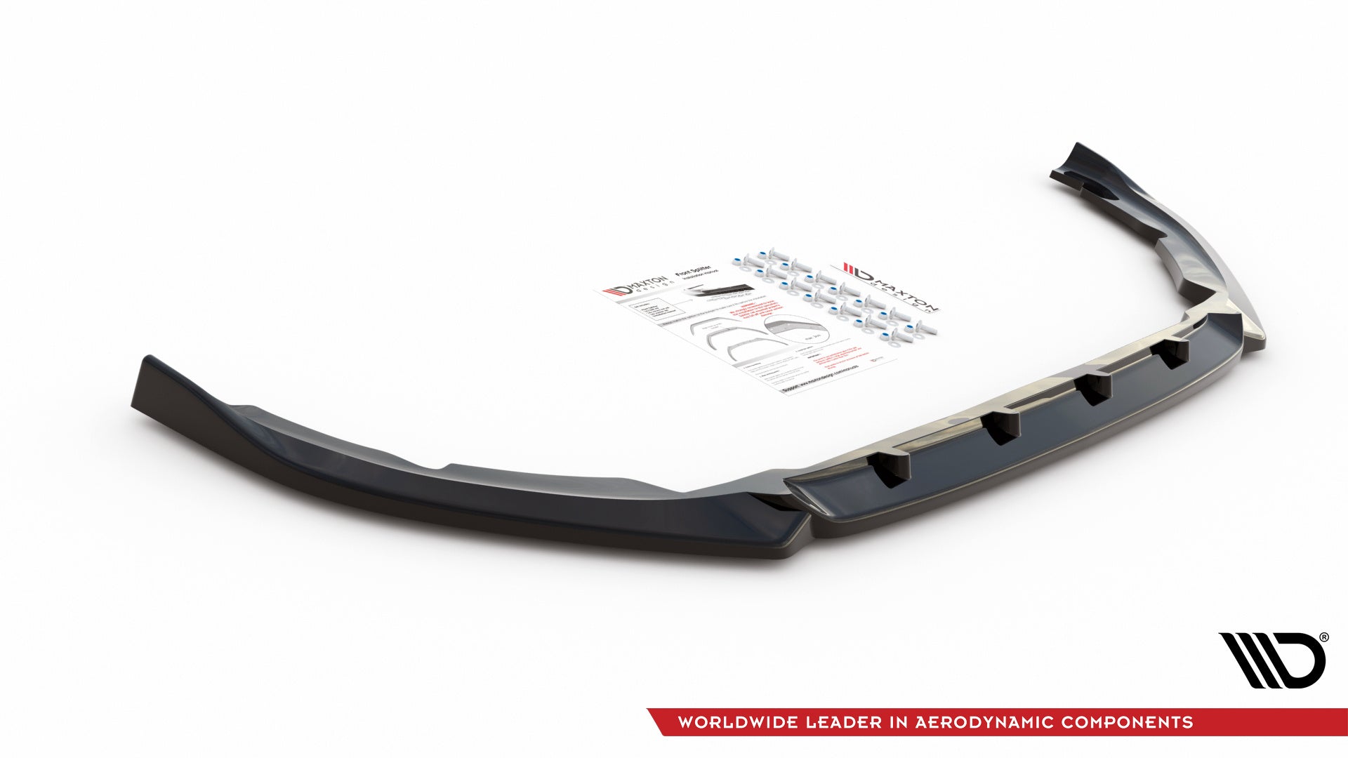 Prelungire splitter bara fata Peugeot Partner Mk3 2018- v1 - Maxton Design