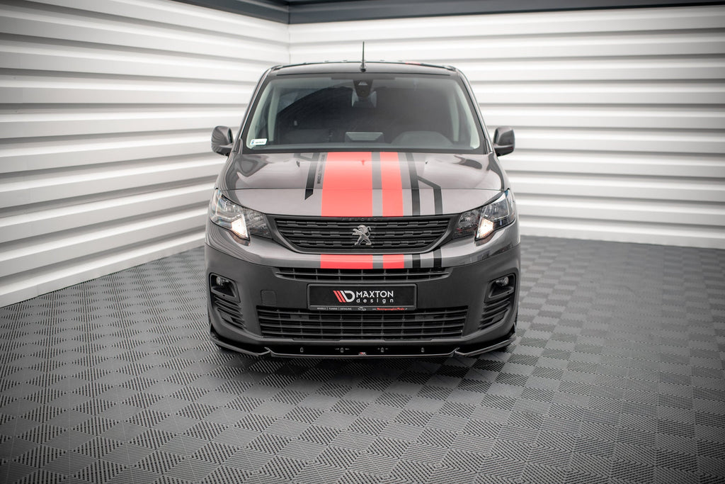Prelungire splitter bara fata Peugeot Partner Mk3 2018- v1 - Maxton Design