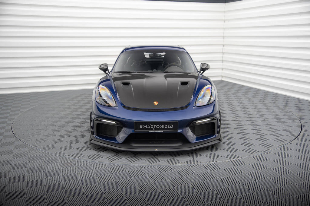 Prelungire splitter bara fata Porsche 718 Cayman GT4 RS 982c 2021- v3 - Maxton Design