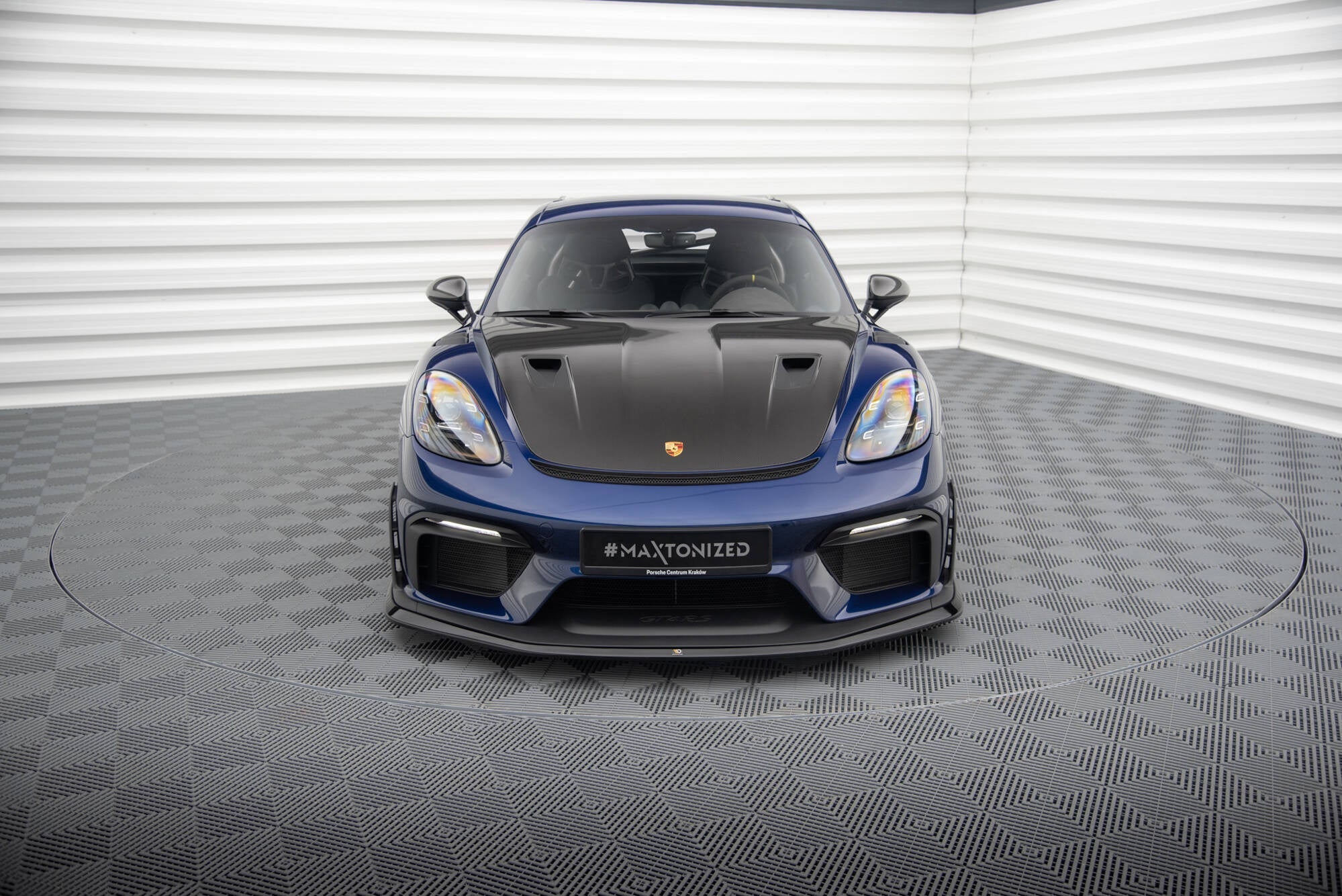 Prelungire splitter bara fata Porsche 718 Cayman GT4 RS 982c 2021- v3 - Maxton Design