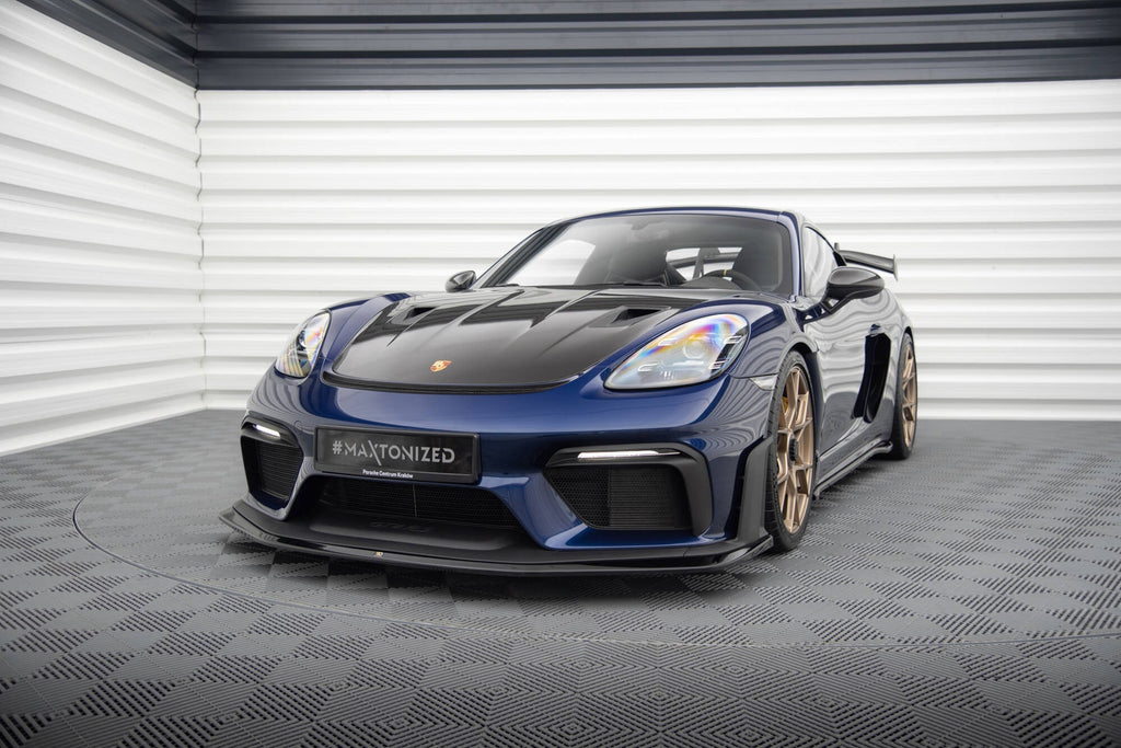 Prelungire splitter bara fata Porsche 718 Cayman GT4 RS 982c 2021- v3 - Maxton Design