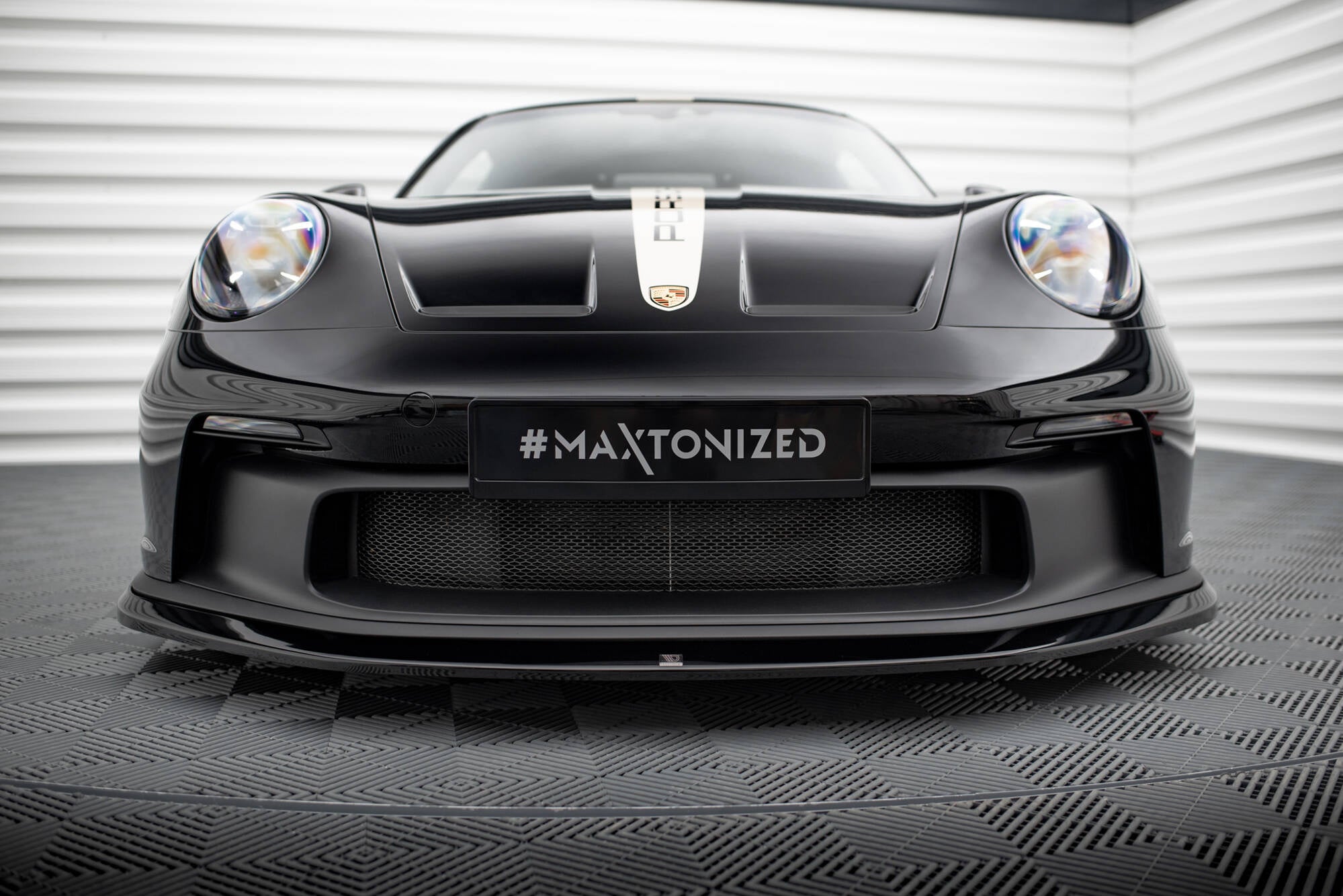 Prelungire splitter bara fata Porsche 911 992 GT3 2021- v1 - Maxton Design