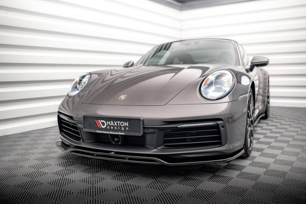 Prelungire splitter bara fata Porsche 911 Carrera 4S 992 2019- v1 - Maxton Design