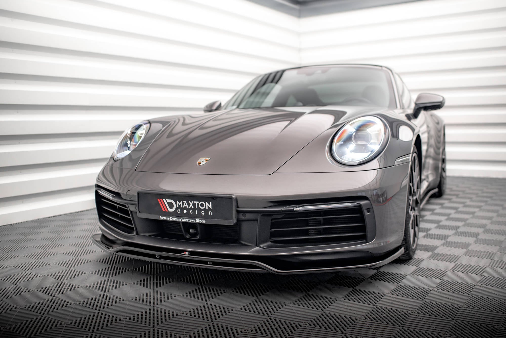 Prelungire splitter bara fata Porsche 911 Carrera 4S 992 2019- v1 - Maxton Design