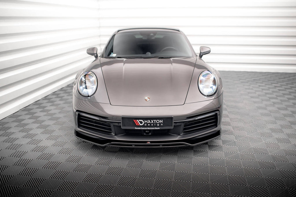 Prelungire splitter bara fata Porsche 911 Carrera 4S 992 2019- v1 - Maxton Design