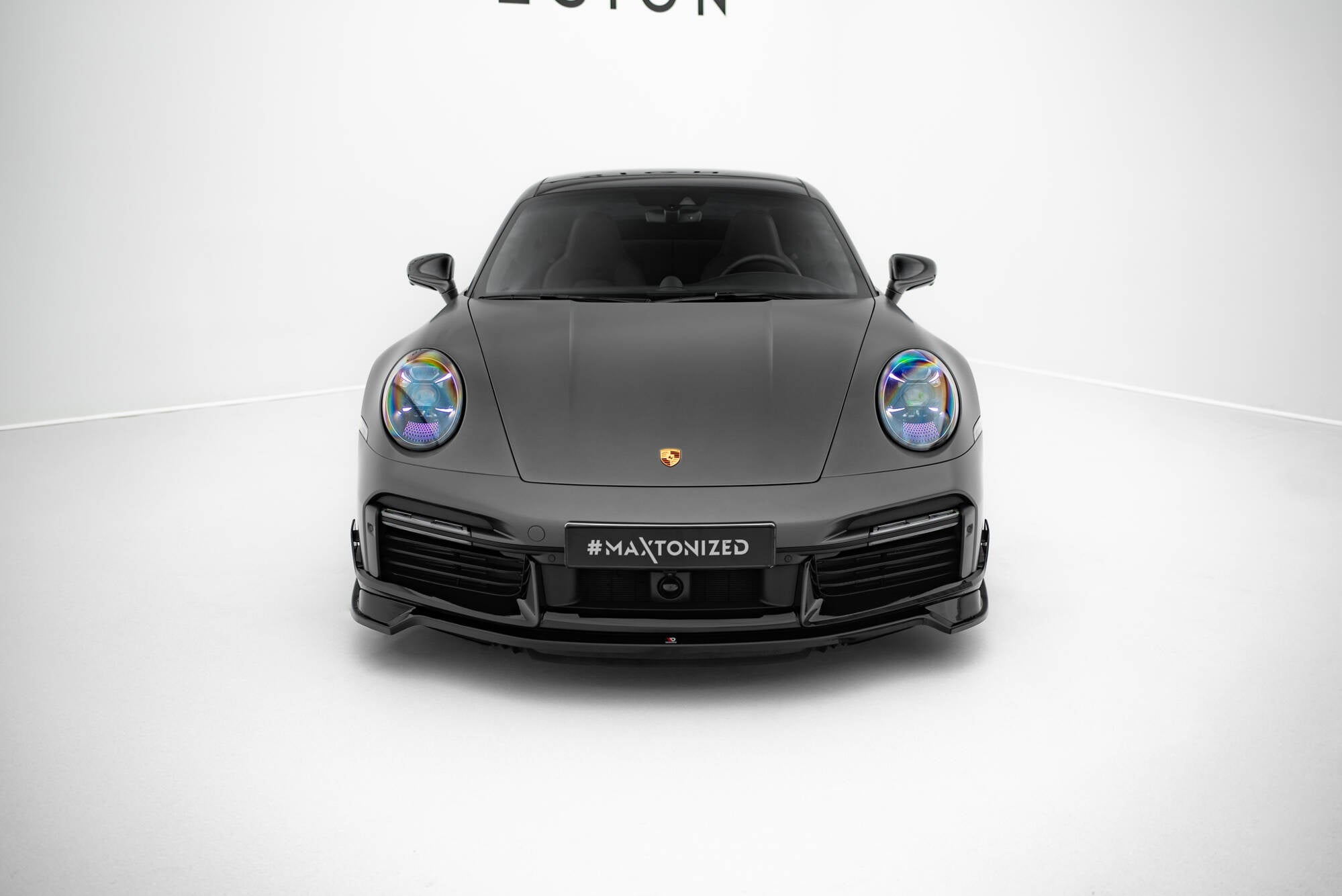 Prelungire splitter bara fata Porsche 911 Turbo S Sport Package 992 2019- v5 - Maxton Design