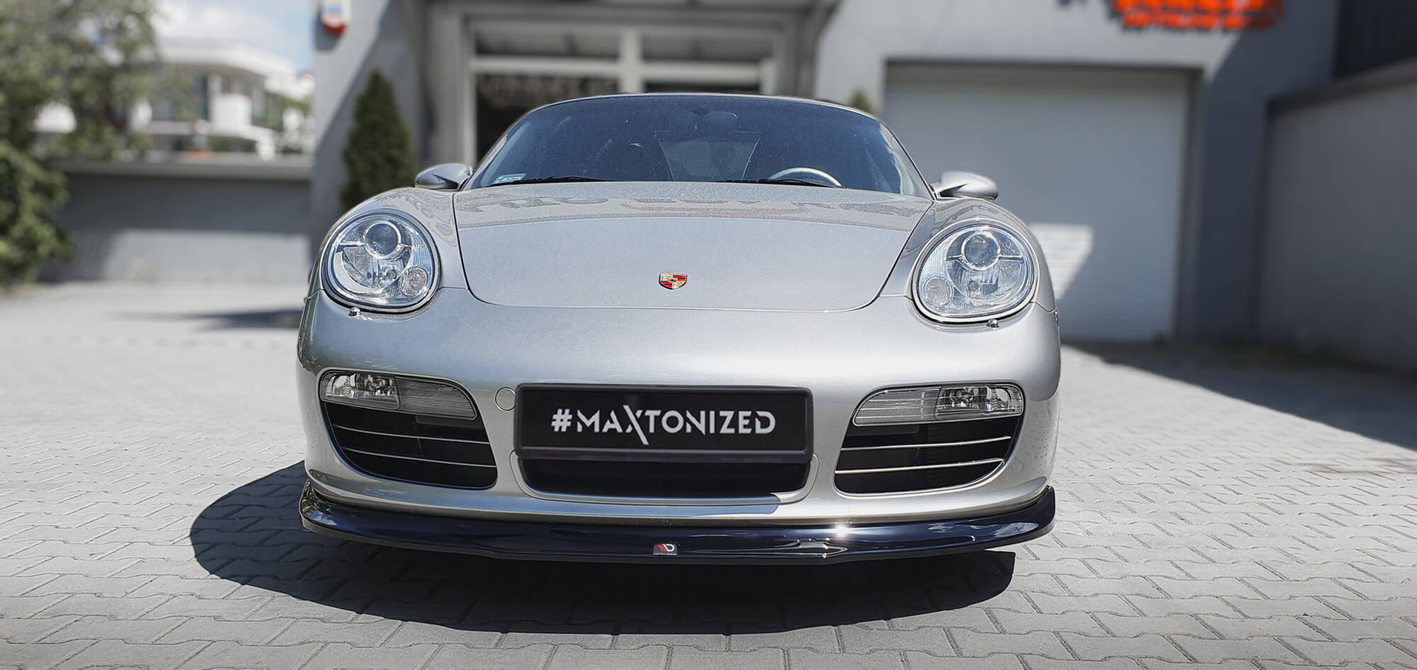 Prelungire splitter bara fata Porsche Boxster 987 2004-2009 v1 - Maxton Design