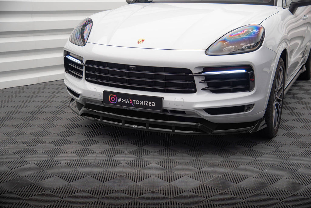 Prelungire splitter bara fata Porsche Cayenne Coupe Mk3 2018-2023 v2 - Maxton Design