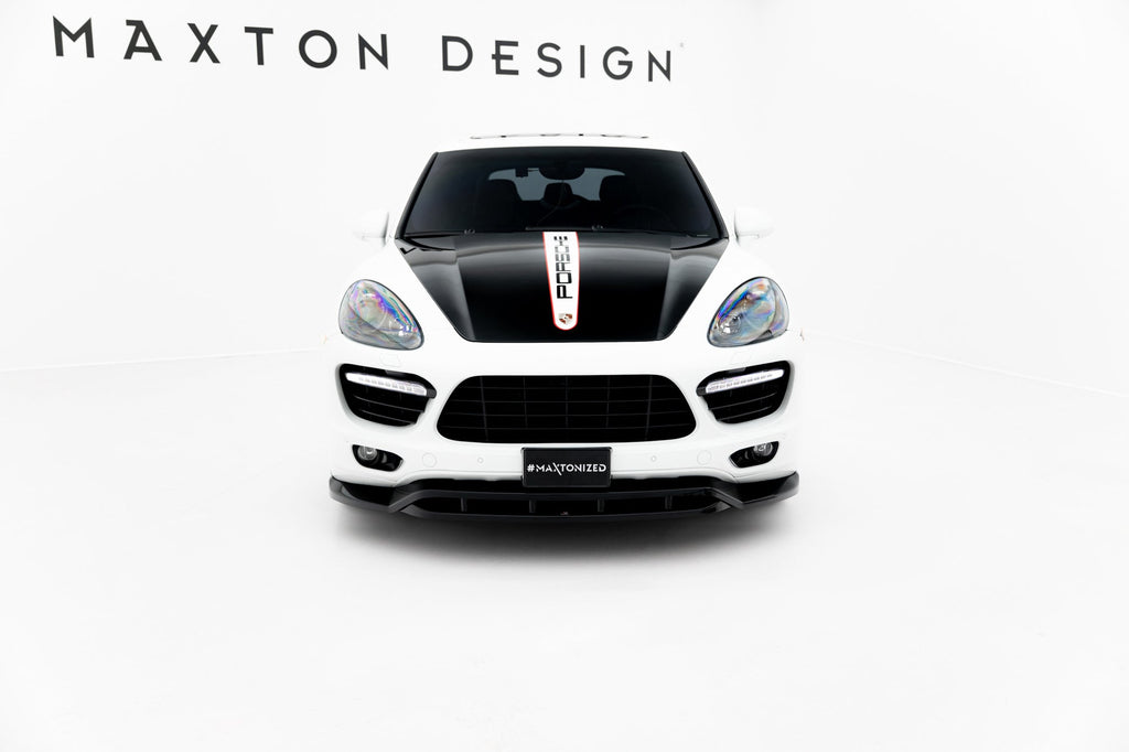Prelungire splitter bara fata Porsche Cayenne Mk2 2010-2014 v1 - Maxton Design