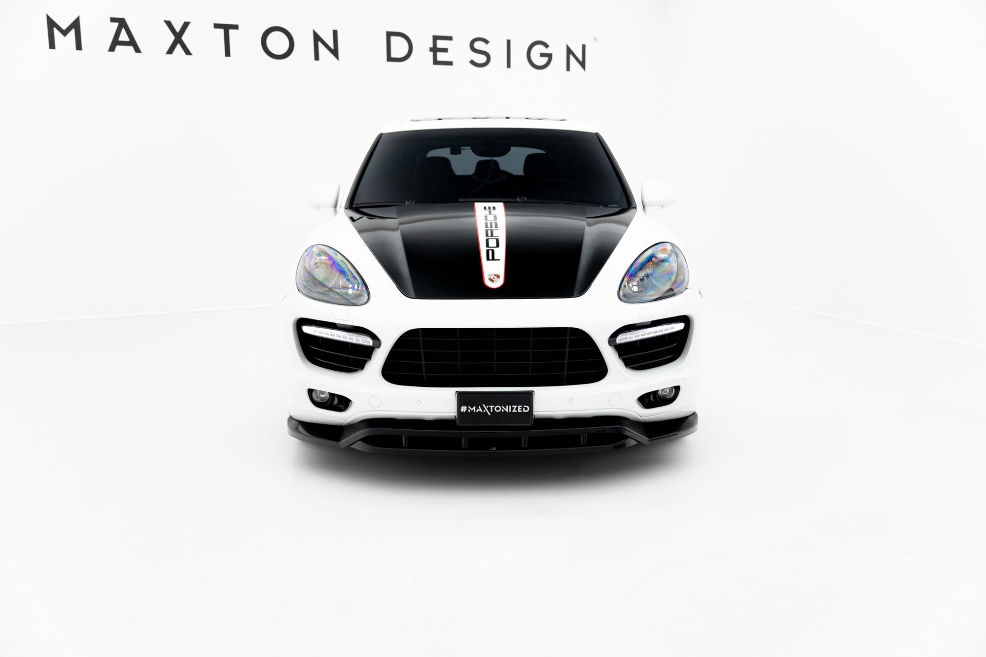 Prelungire splitter bara fata Porsche Cayenne Mk2 2010-2014 v1 - Maxton Design
