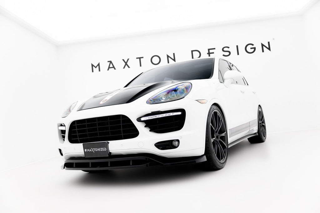 Prelungire splitter bara fata Porsche Cayenne Mk2 2010-2014 v1 - Maxton Design