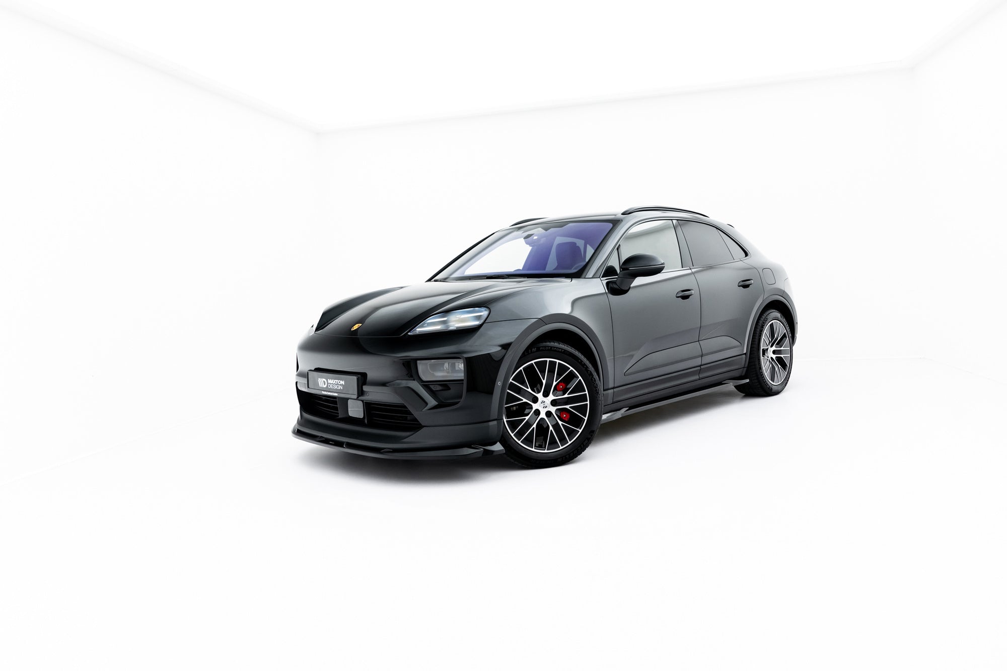 Prelungire splitter bara fata Porsche Macan EV Mk1 2024- v1 - Maxton Design