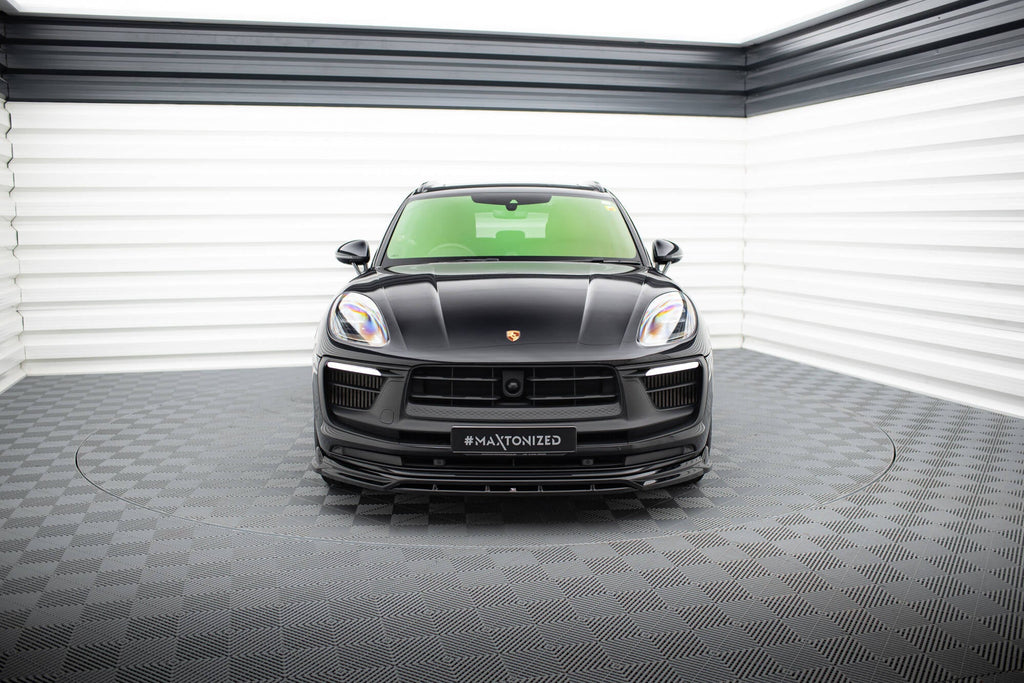 Prelungire splitter bara fata Macan GTS Mk1 Facelift 2 2021- v7 - Maxton Design