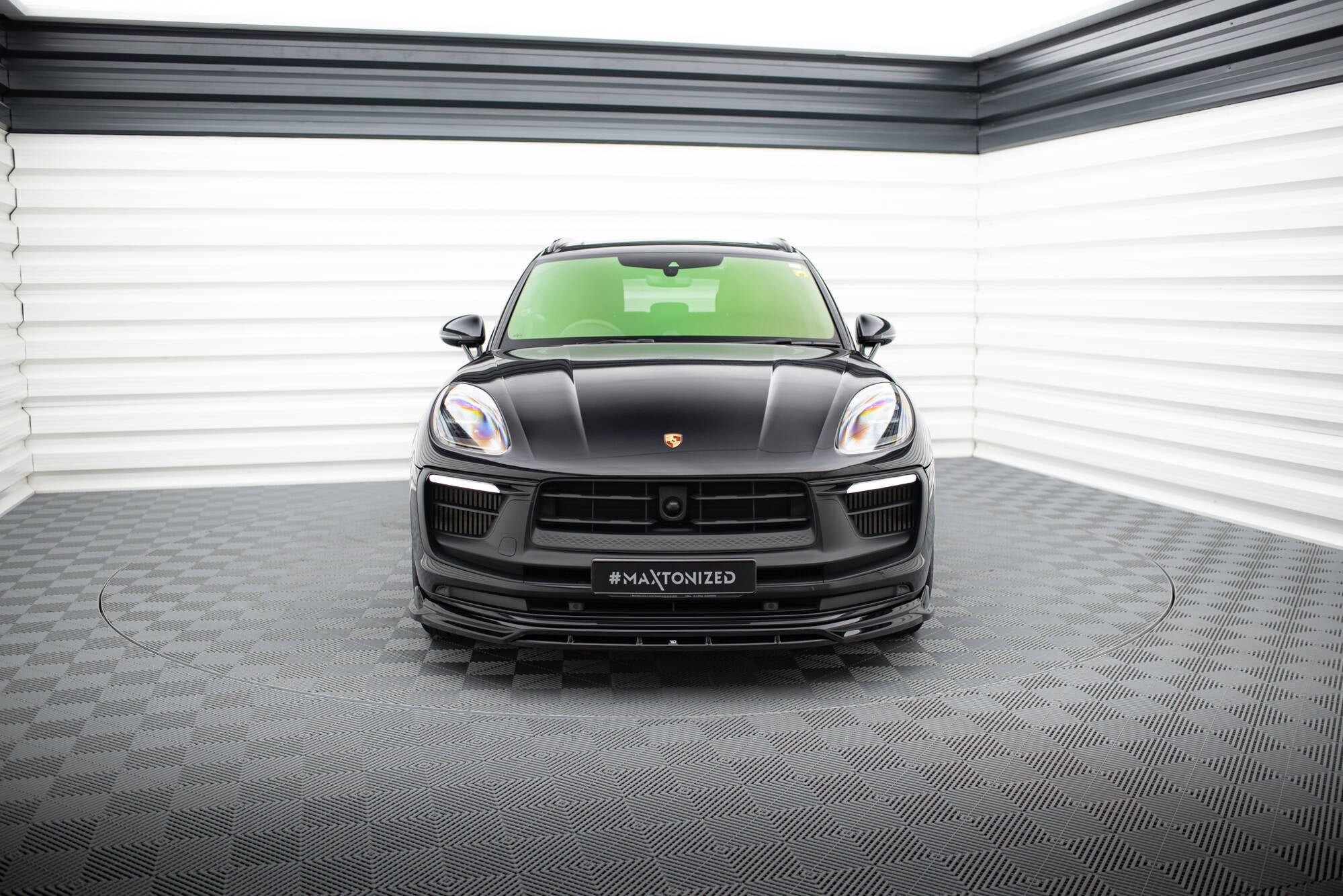 Prelungire splitter bara fata Macan GTS Mk1 Facelift 2 2021- v7 - Maxton Design