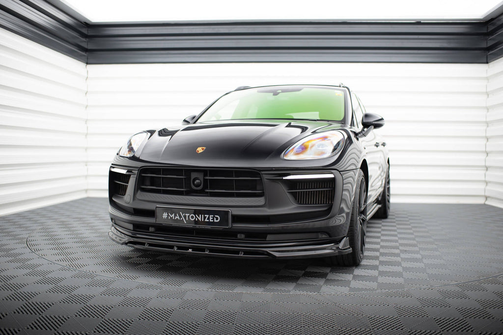 Prelungire splitter bara fata Macan GTS Mk1 Facelift 2 2021- v7 - Maxton Design