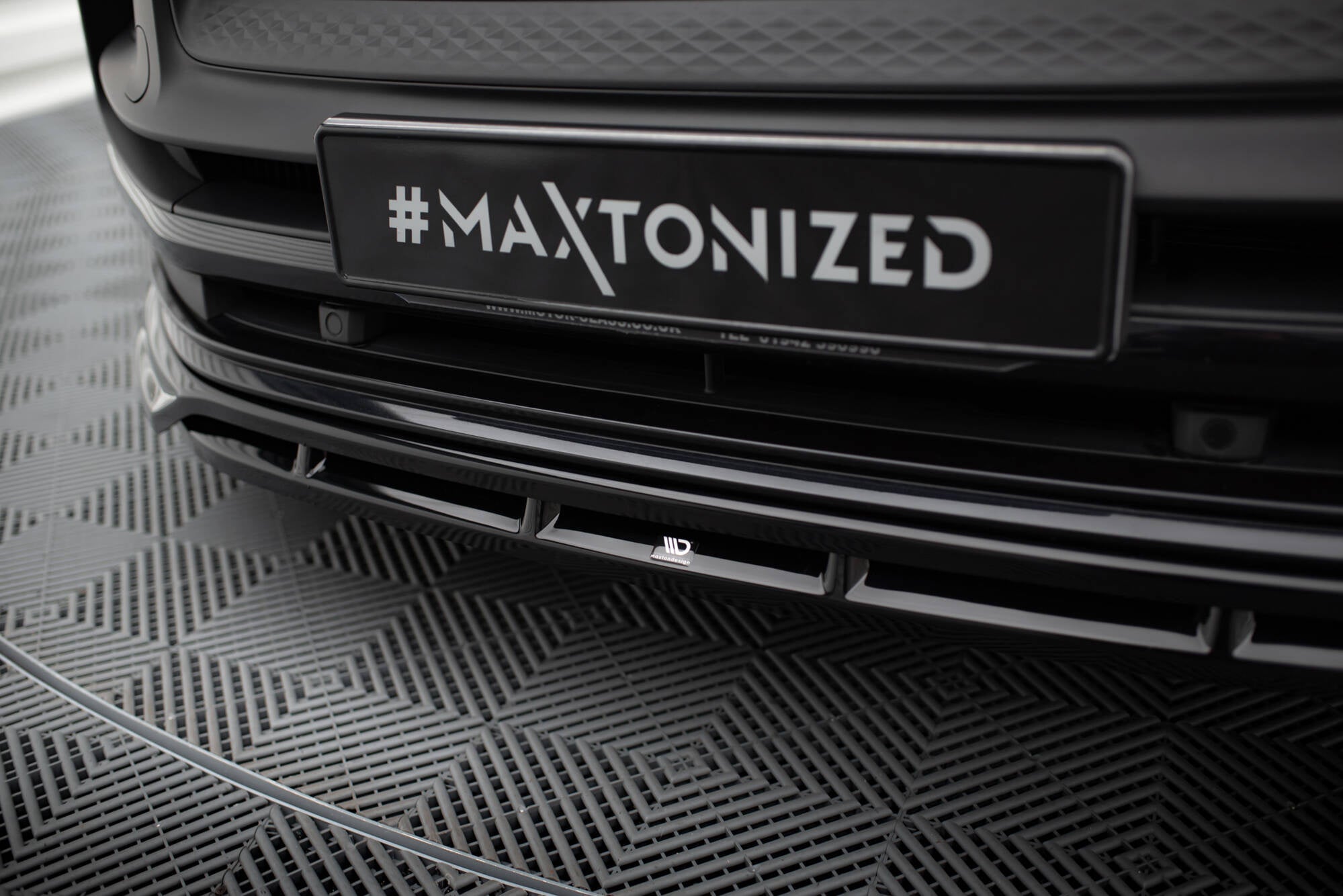 Prelungire splitter bara fata Macan GTS Mk1 Facelift 2 2021- v7 - Maxton Design