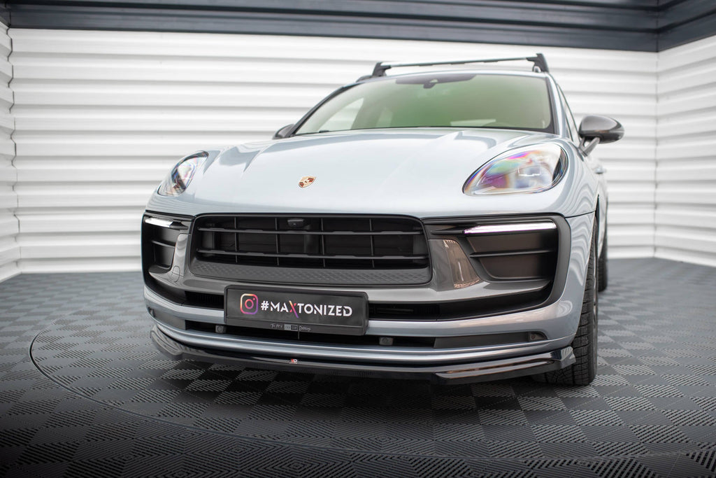 Prelungire splitter bara fata Porsche Macan Mk1 Facelift 2 2021- v5 - Maxton Design