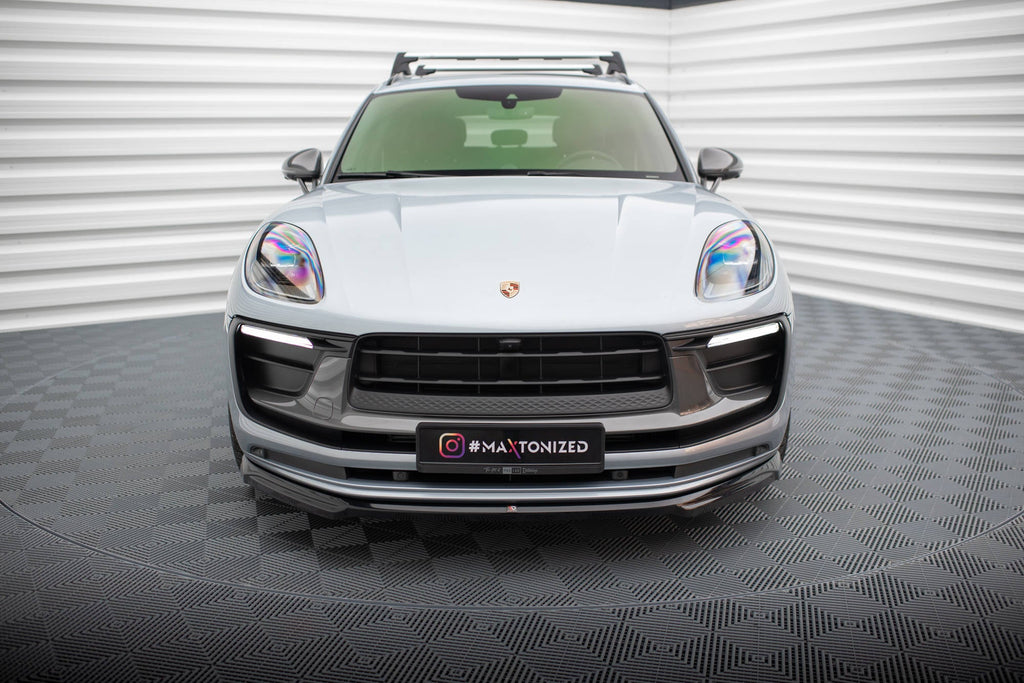 Prelungire splitter bara fata Porsche Macan Mk1 Facelift 2 2021- v5 - Maxton Design