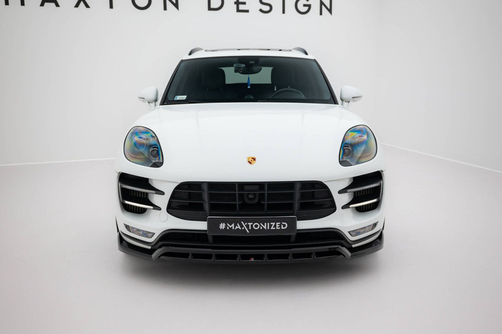 Prelungire splitter bara fata Porsche Macan Turbo Mk1 2014-2018 v8 - Maxton Design