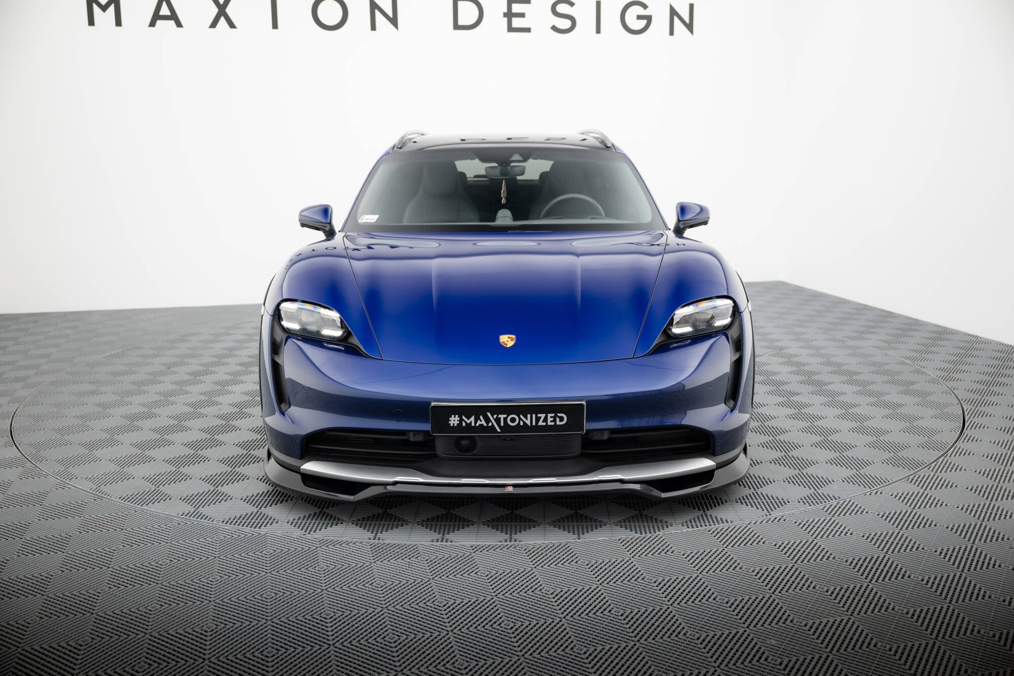Prelungire splitter bara fata Porsche Taycan Cross Turismo 4S 2019- v2 - Maxton Design