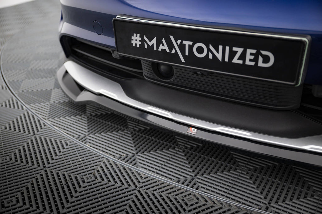 Prelungire splitter bara fata Porsche Taycan Cross Turismo 4S 2019- v2 - Maxton Design