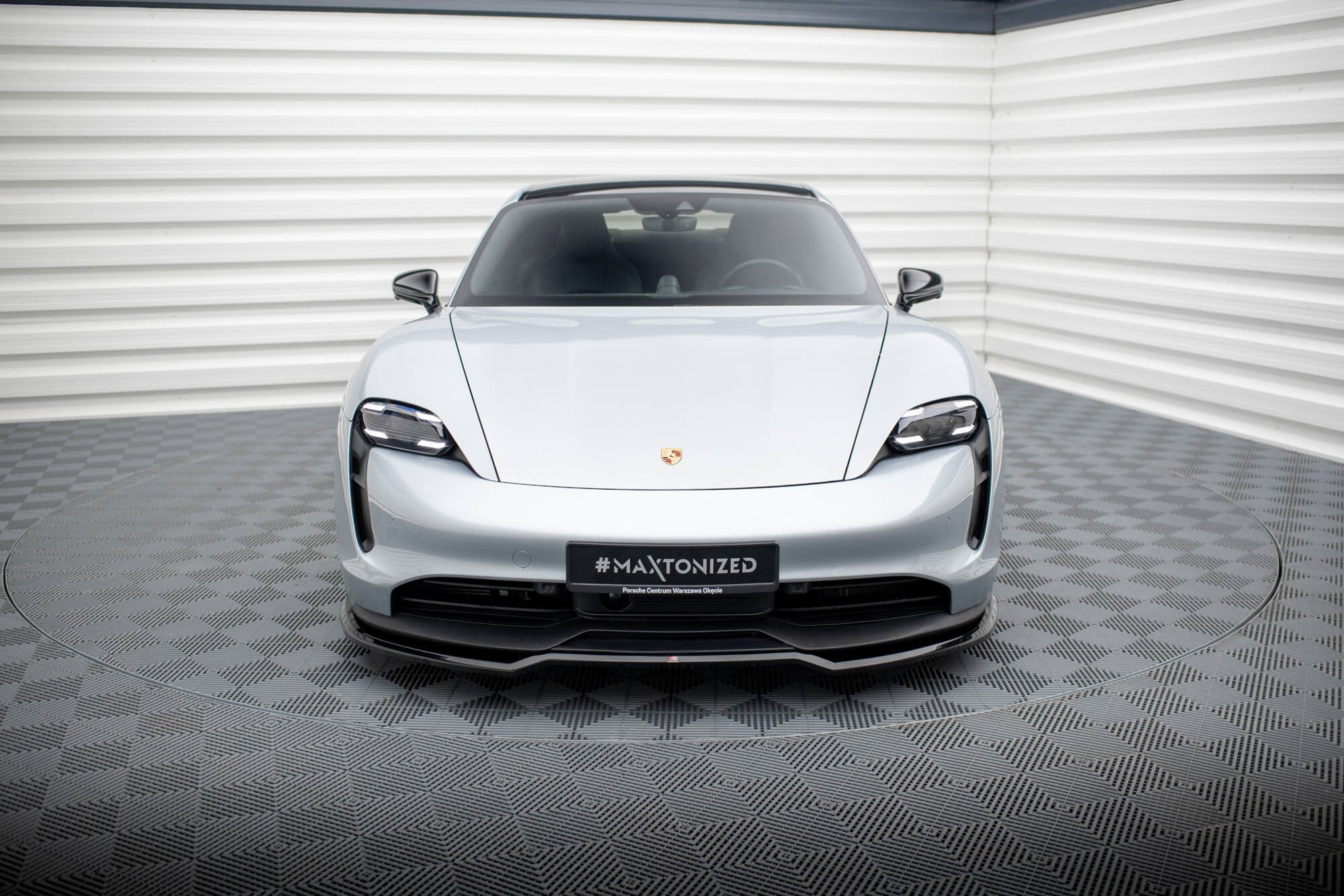 Prelungire splitter bara fata Porsche Taycan Taycan 4 Taycan 4S Taycan GTS Mk1 2019- v1 - Maxton Design