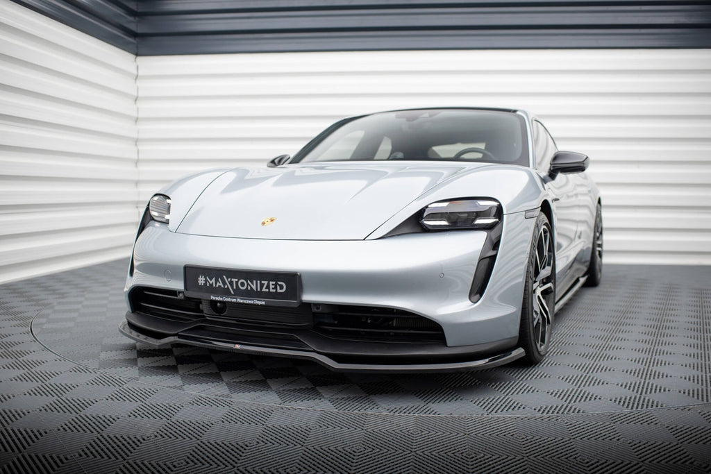 Prelungire splitter bara fata Porsche Taycan Taycan 4 Taycan 4S Taycan GTS Mk1 2019- v1 - Maxton Design
