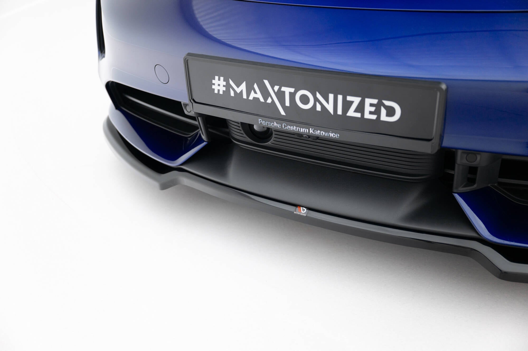 Prelungire splitter bara fata Porsche Taycan Turbo S Mk1 2019-2024 v3 - Maxton Design