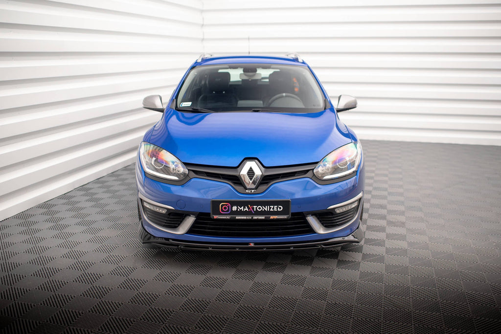Prelungire splitter bara fata Renault Megane GT Line Grandtour Mk3 Facelift 2013-2016 v5 - Maxton Design