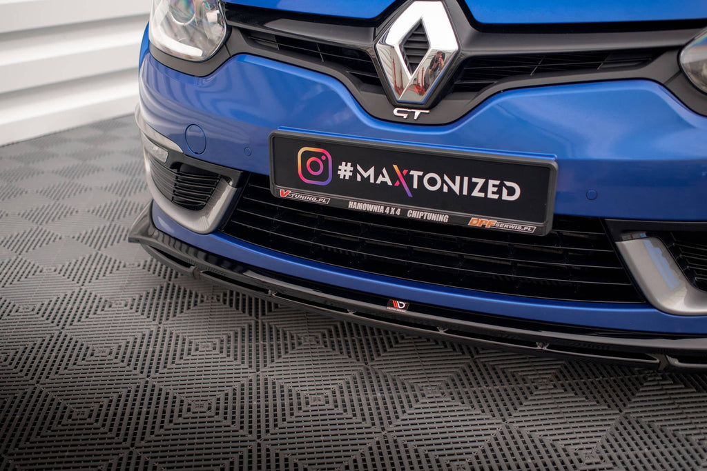 Prelungire splitter bara fata Renault Megane GT Line Grandtour Mk3 Facelift 2013-2016 v5 - Maxton Design