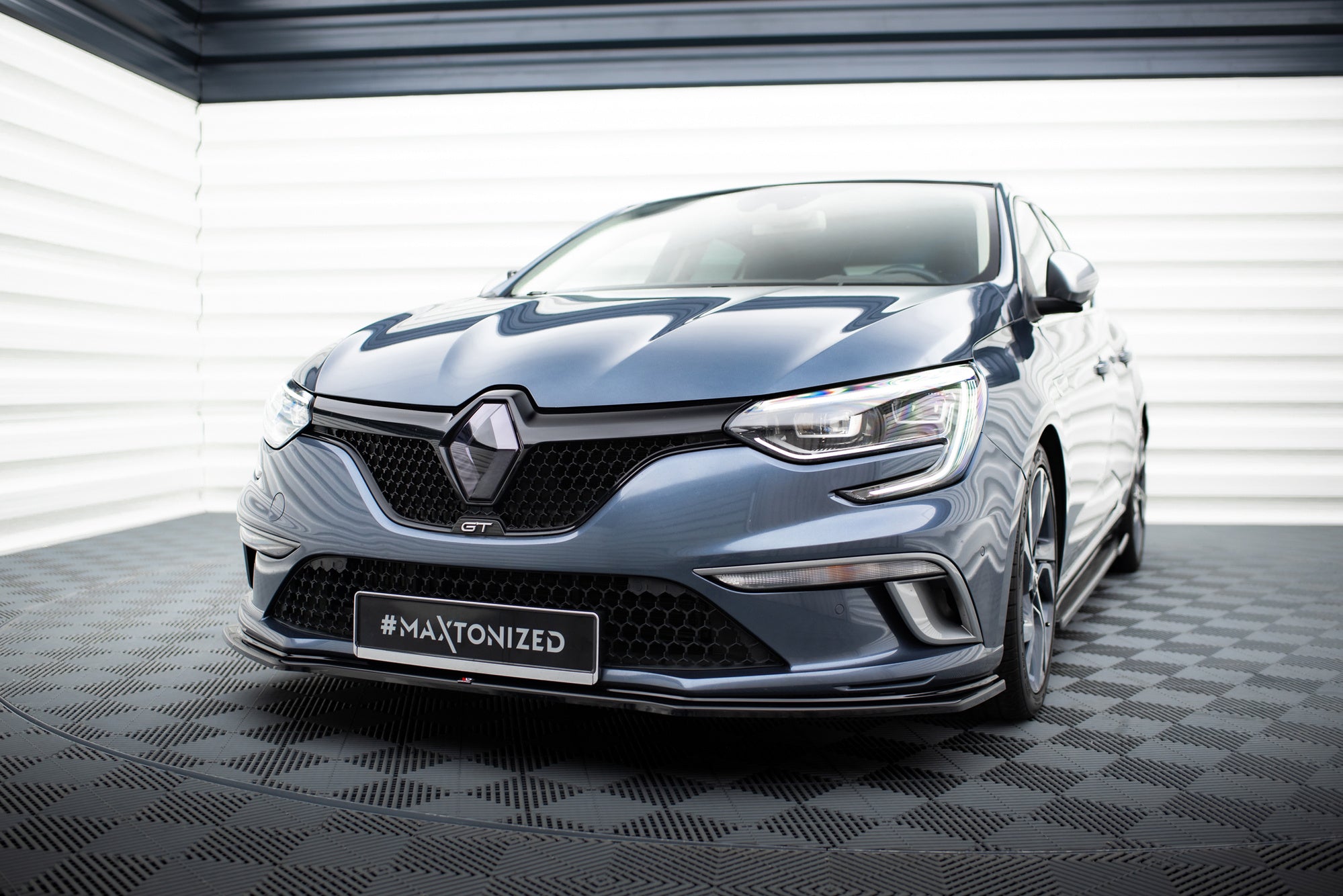 Prelungire splitter bara fata Renault Megane Mk4 GT-Line 2016- v5 - Maxton Design