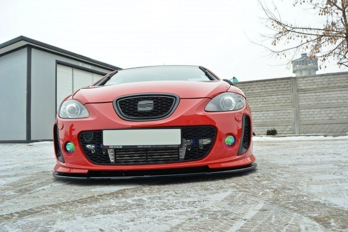 Prelungire splitter bara fata Seat Leon 1P MK2 MS Design 2005-2009 v1 - Maxton Design