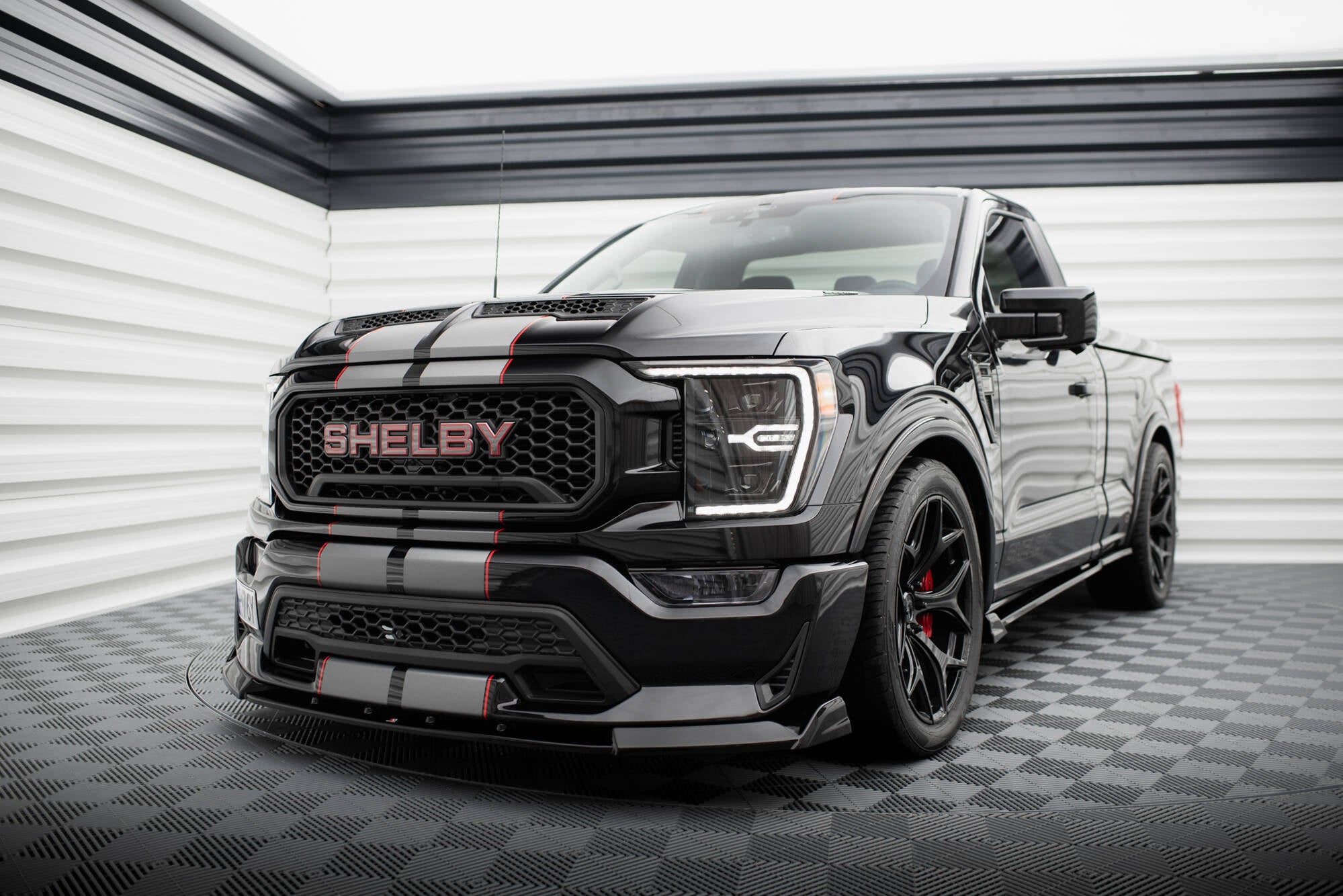 Prelungire splitter bara fata Shelby F150 Super Snake 2020- v1 - Maxton Design