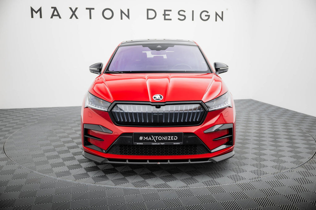 Prelungire splitter bara fata Skoda Enyaq Coupe iV 2022- v4 - Maxton Design