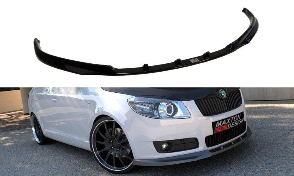 Prelungire splitter bara fata Skoda Fabia Mk2 2007-2010 v2 - Maxton Design