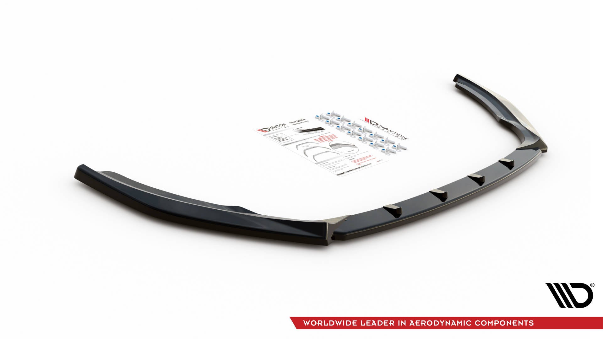 Prelungire splitter bara fata Skoda Fabia Mk3 Facelift 2019-2021 v8 - Maxton Design