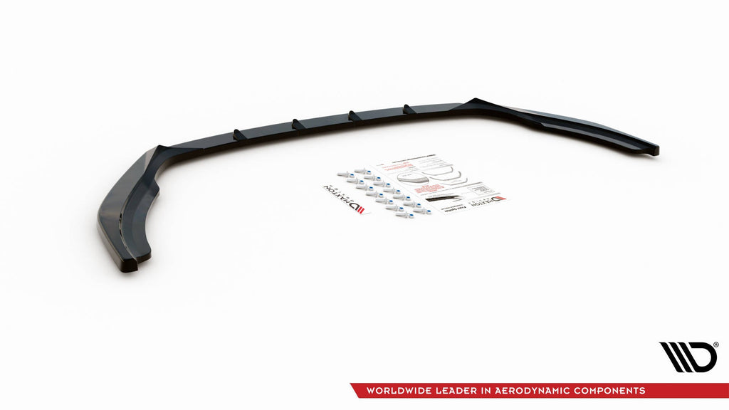 Prelungire splitter bara fata Skoda Fabia Mk3 Facelift 2019-2021 v8 - Maxton Design