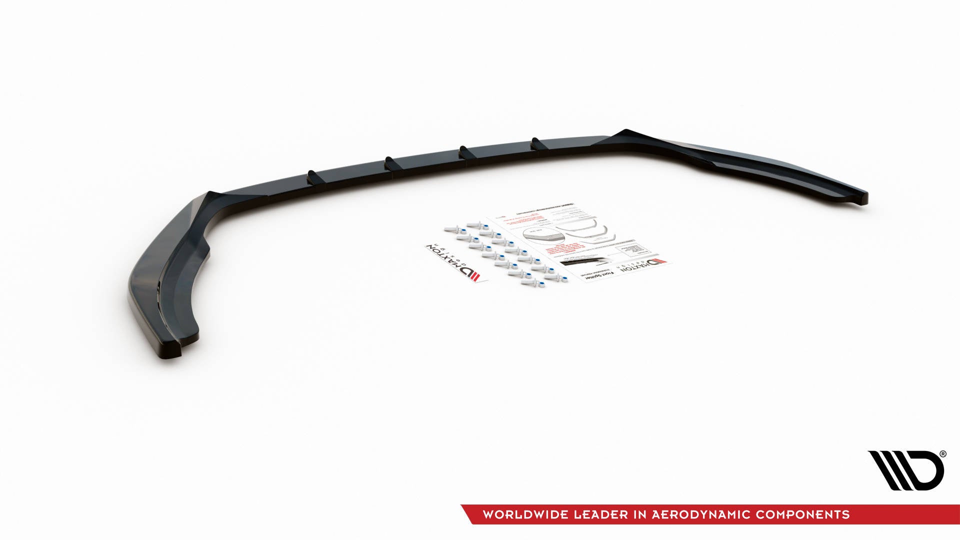Prelungire splitter bara fata Skoda Fabia Mk3 Facelift 2019-2021 v8 - Maxton Design