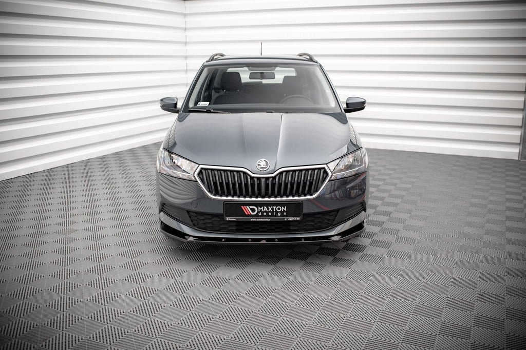 Prelungire splitter bara fata Skoda Fabia Mk3 Facelift 2019-2021 v8 - Maxton Design