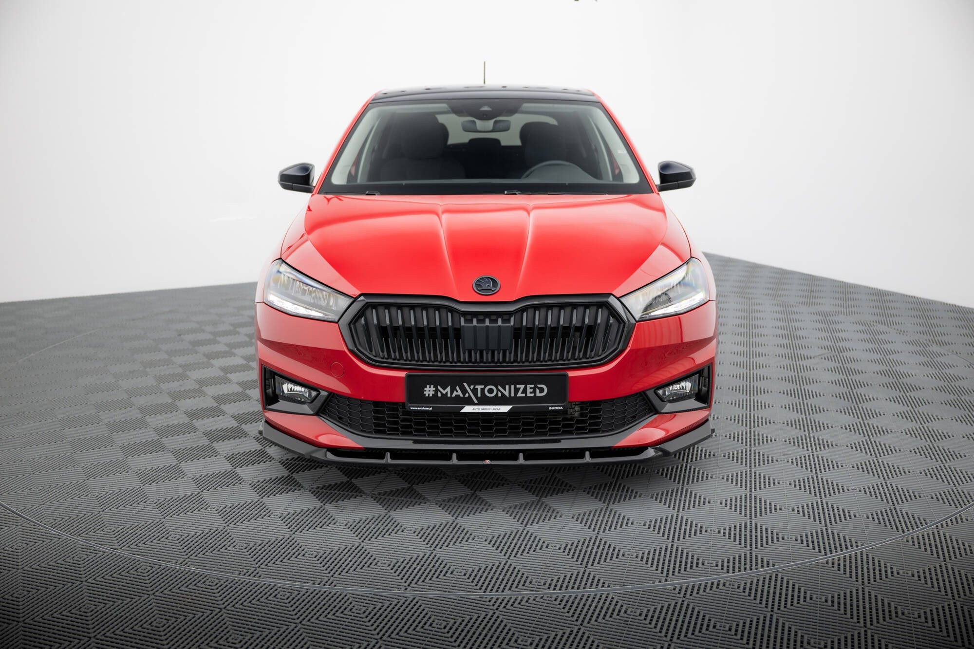Prelungire splitter bara fata Skoda Fabia Mk4 2021- v9 - Maxton Design