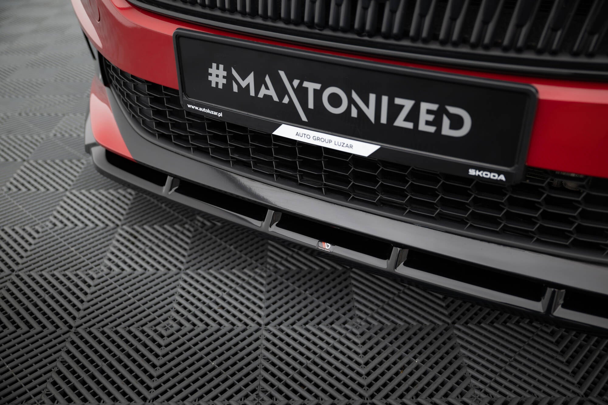 Prelungire splitter bara fata Skoda Fabia Mk4 2021- v9 - Maxton Design