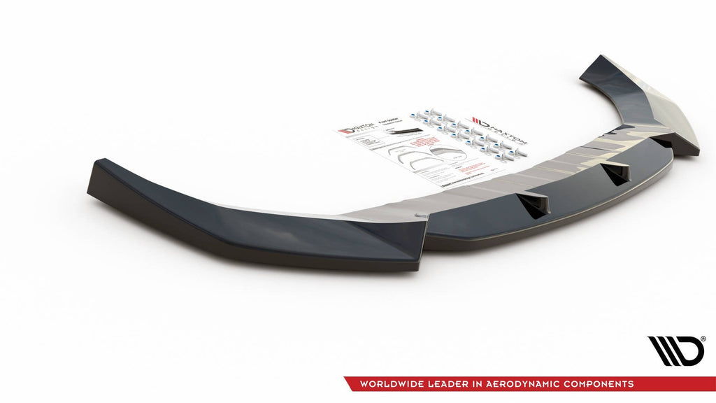 Prelungire splitter bara fata Skoda Karoq Sportline 2017- v1 - Maxton Design