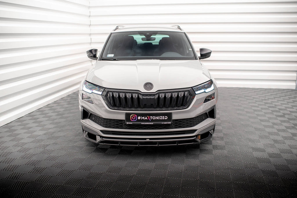 Prelungire splitter bara fata Skoda Karoq Sportline Mk1 Facelift 2021- v2 - Maxton Design