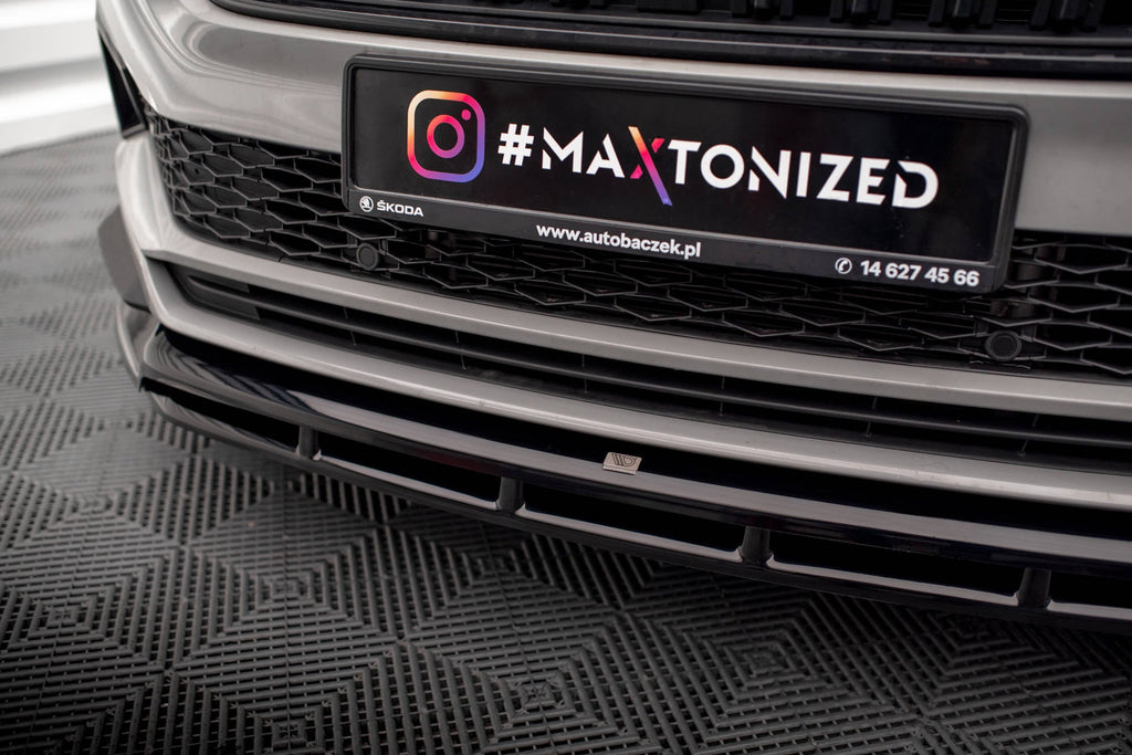 Prelungire splitter bara fata Skoda Karoq Sportline Mk1 Facelift 2021- v2 - Maxton Design