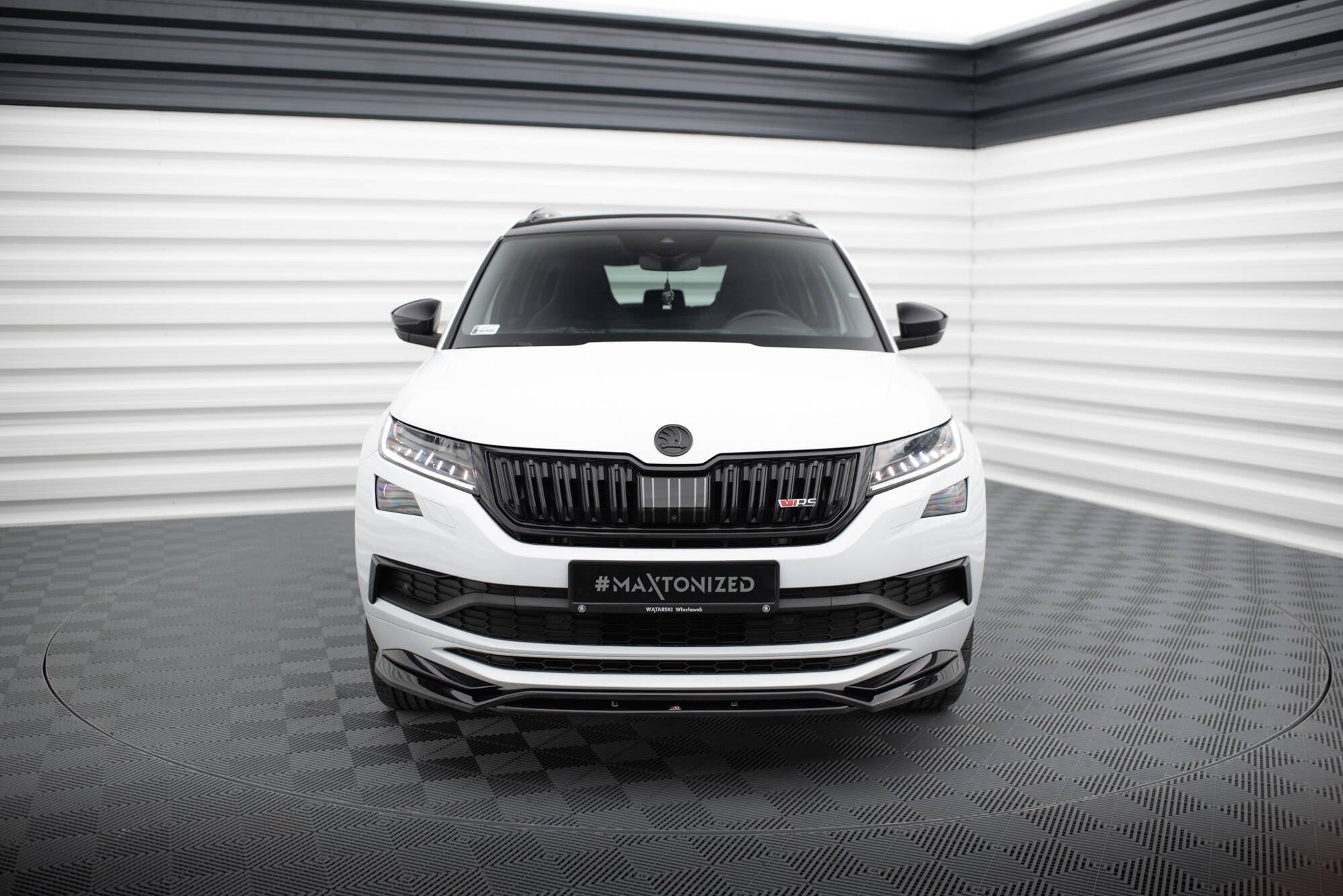 Prelungire splitter bara fata Skoda Kodiaq RS Mk1 Sportline 2016-2021 v1 - Maxton Design