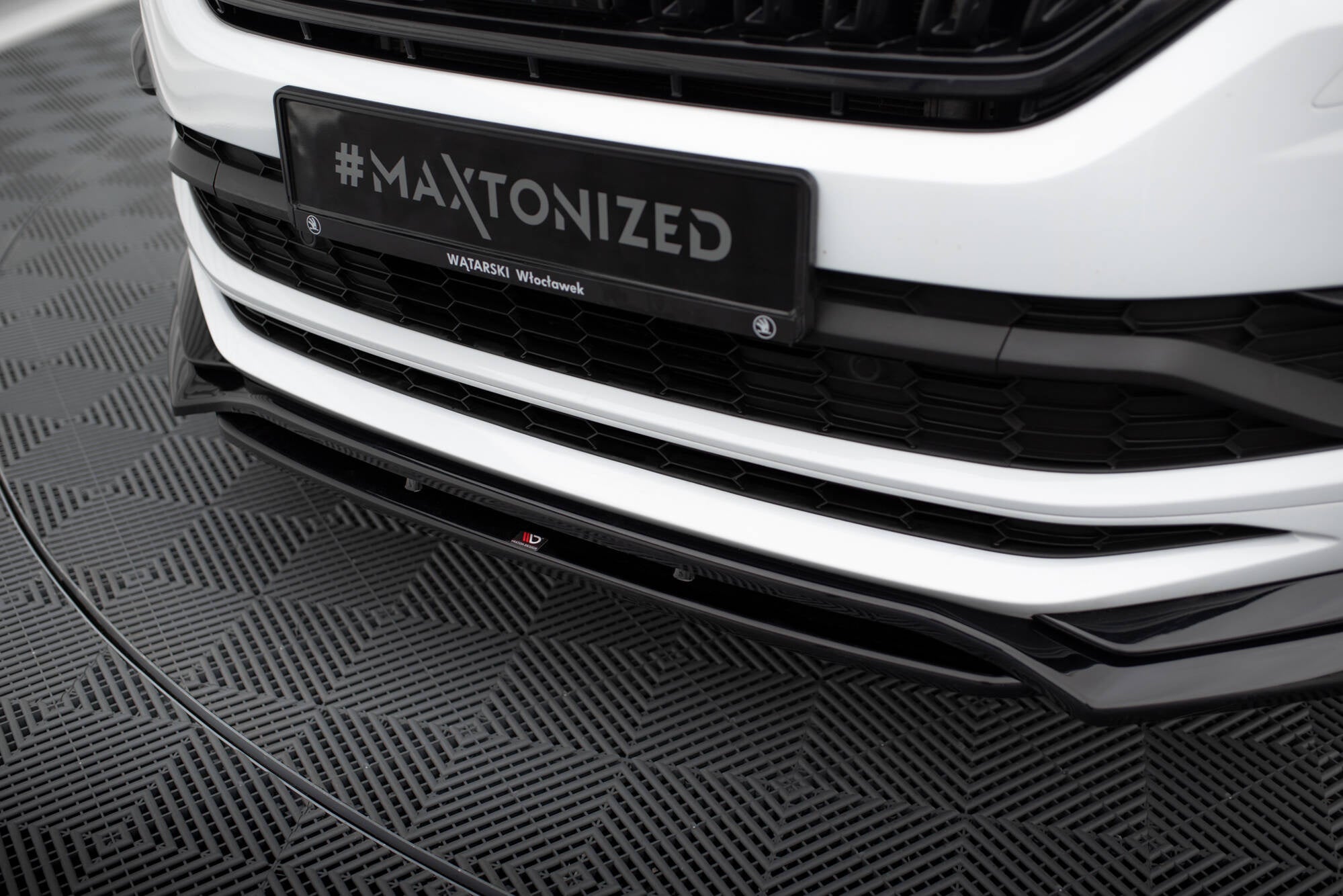 Prelungire splitter bara fata Skoda Kodiaq RS Mk1 Sportline 2016-2021 v1 - Maxton Design