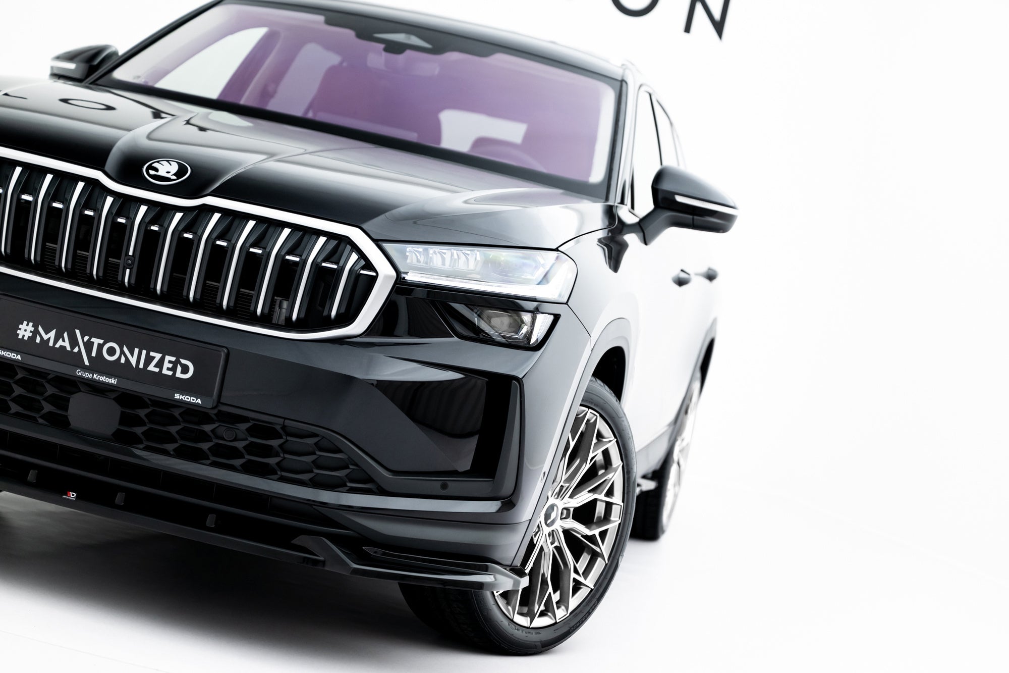 Prelungire splitter bara fata Skoda Kodiaq Mk2 2024- v1 - Maxton Design